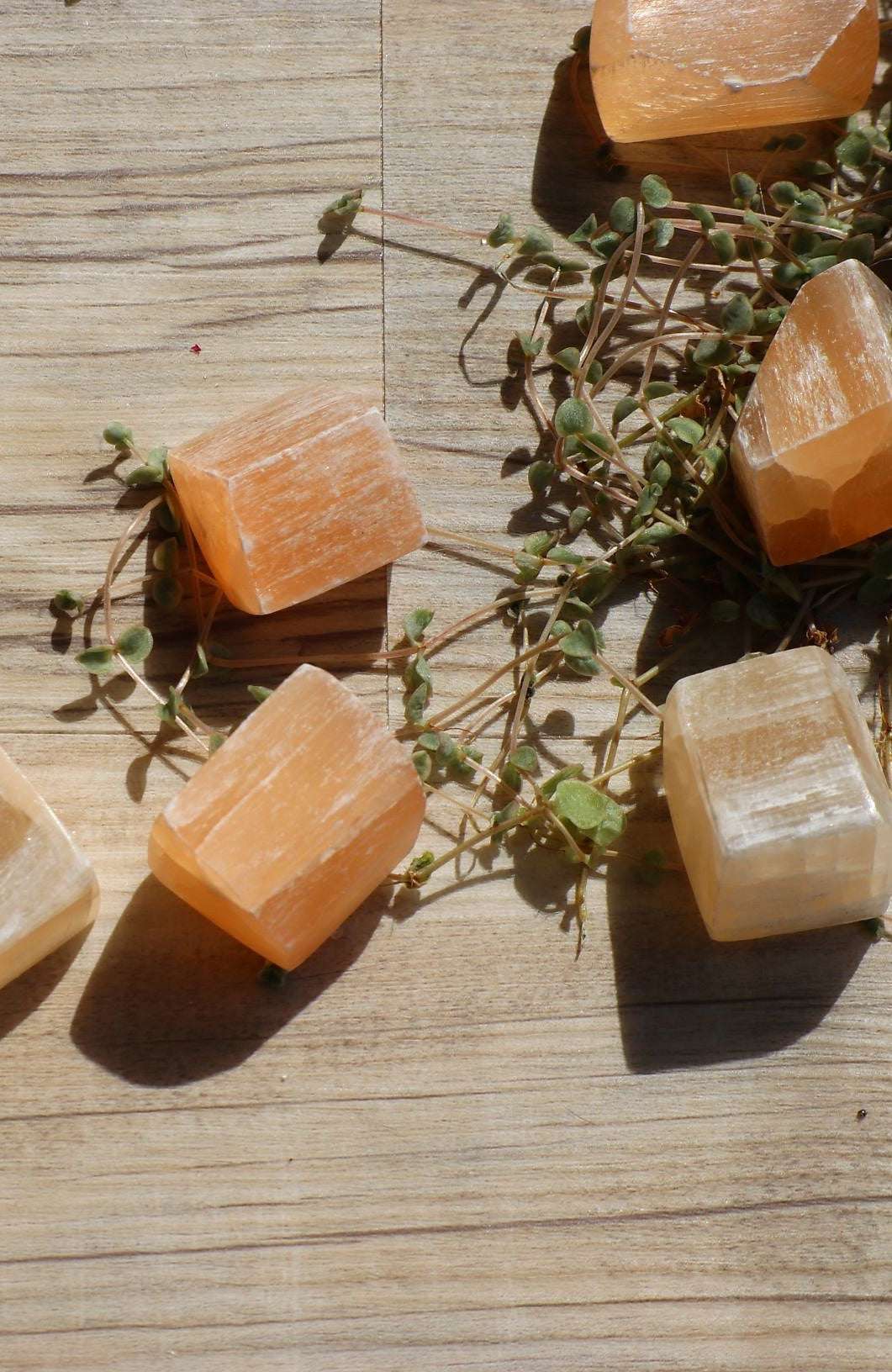 Peach Selenite Tumbled Stone